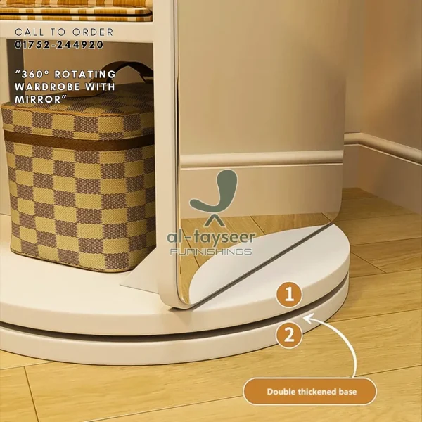 470565287_122114318180652154_6337133107450296882_n 360° Rotating Wardrobe with Mirror