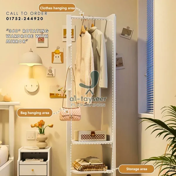 470593936_122114318360652154_263798719086421184_n 360° Rotating Wardrobe with Mirror