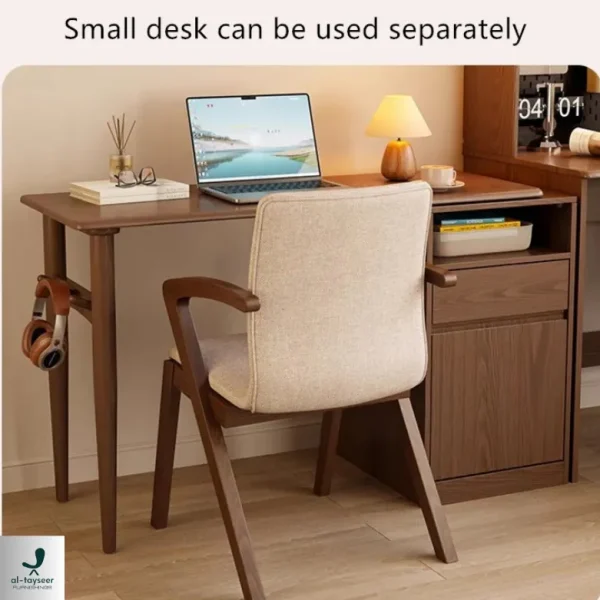 Space Saving Work Station with Pegboard and Rotating Desk