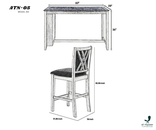 SmartHub 5-Piece Dining Set