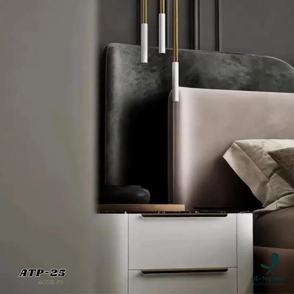 3 Luxe Upholstered Bed Set