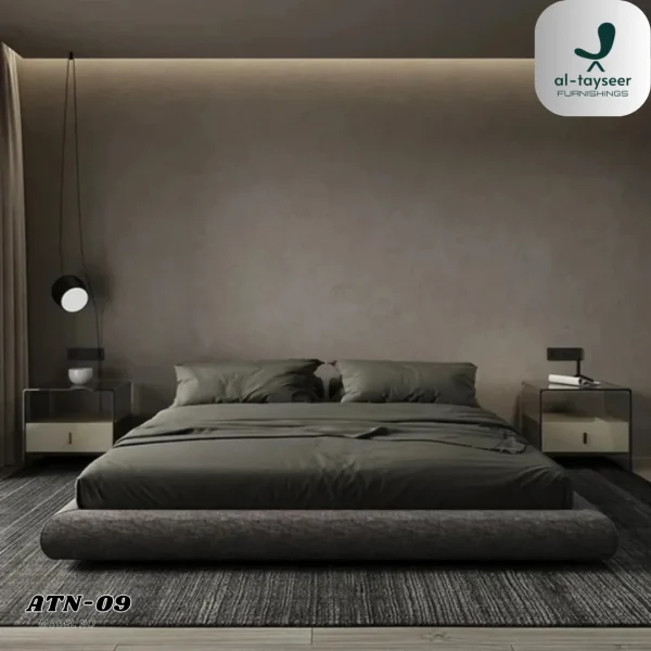 1 Zen Low-Profile Upholstered Bed