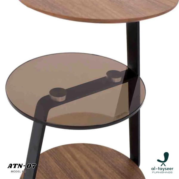 2 Tri-Layer Modern Side Table