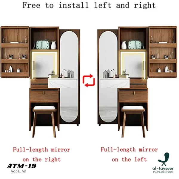 4 VersoGlow Vanity Storage Cabinet