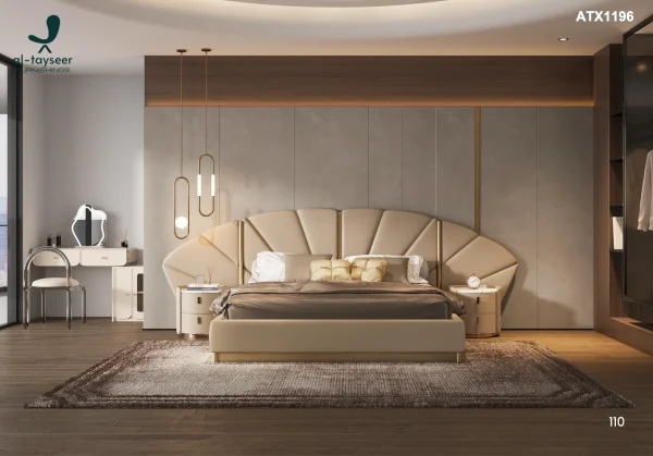 Luxury Fan-Design Bed