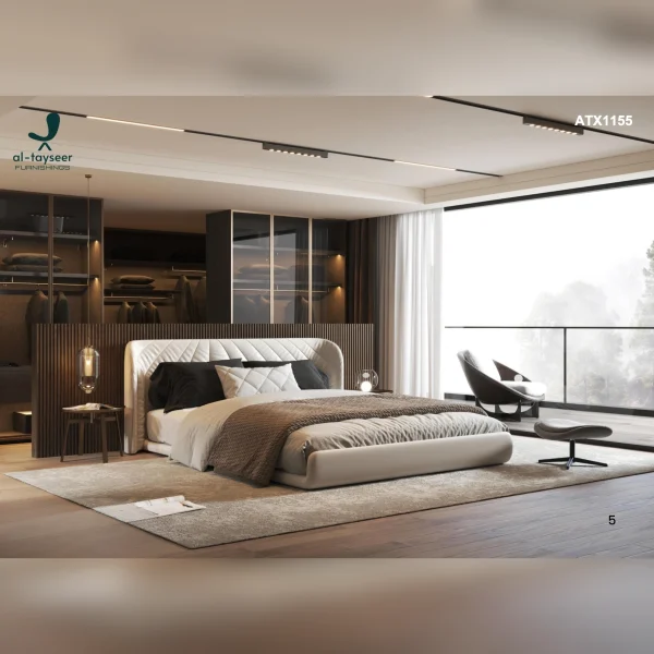 Aurora Diamond Upholstered Bed