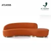 Black White Minimalist Square Frame Fashion Custom Tailor Logo (25) Curved Modern Sofa