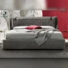 Textured Diamond Upholstered Bed
