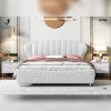 47 White Upholstered Bed