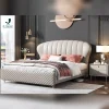 47 White Upholstered Bed