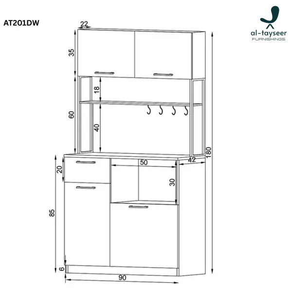 AT502BH (7) Moveable Feast Cart