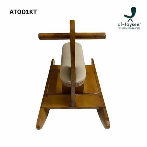 Black White Minimalist Square Frame Fashion Custom Tailor Logo (40) Classic Wooden Rocking Horse Toy